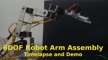 6DOF Aluminum Robot Arm Assembly Timelapse and Demo