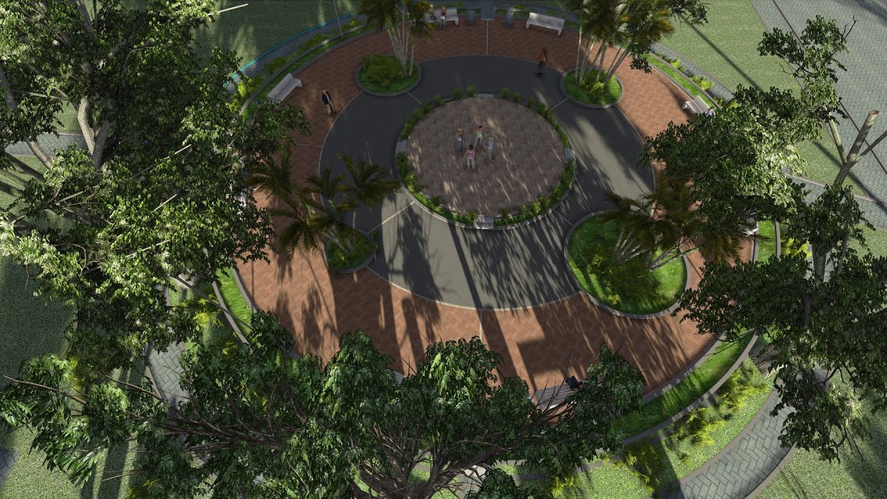 Animasi Arsitektur ISI Jogja Desain Taman Dan Plaza YouTube