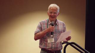 Dean Radin accepts Dinsdale Award Guide