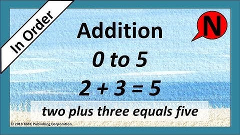 Addition Flash Cards 0-5 Numbers with Words In Order with Audio
