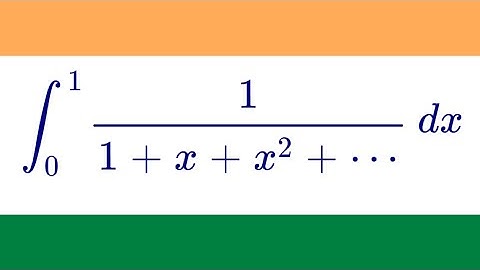 Infinite geometric integral