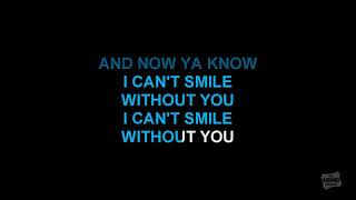 BARRY MANILOW   CAN'T SMILE WITHOUT YOU   KARAOKE