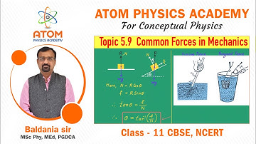 Common Forces in Mechanics || Ch 05 Laws of Motion || Std 11 Physics || CBSE