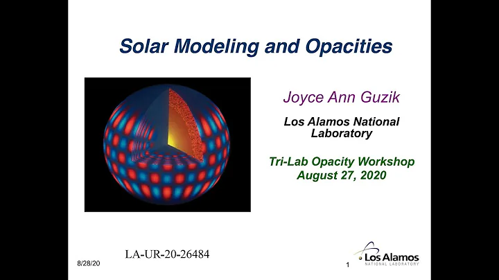 HEDS Seminar Series | Joyce Guzik | Solar Models a...