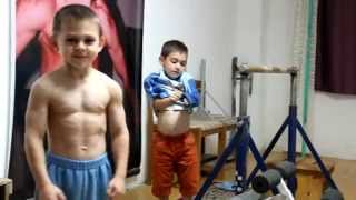 Kids training rutine(Giuliano 8 Claudio 6 training every day different exercises., 2012-12-12T11:53:17.000Z)