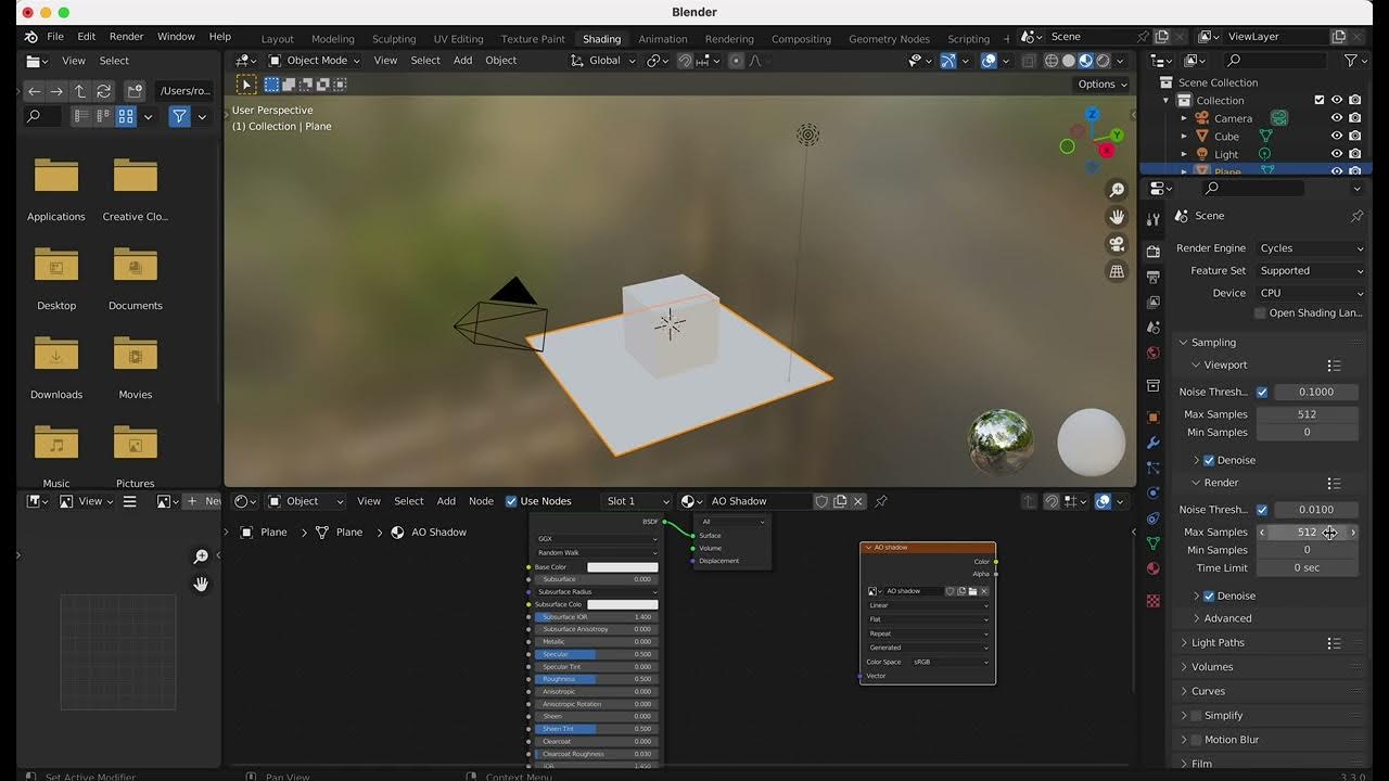 Simple AO bake in blender YouTube