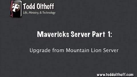 Mavericks Server Part 1: Upgrade from Mountain Lion Server
