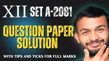 Question Paper Solution I SET A 2081 | Class 12 Compulsory English I #elopeeth #papersolution #neb
