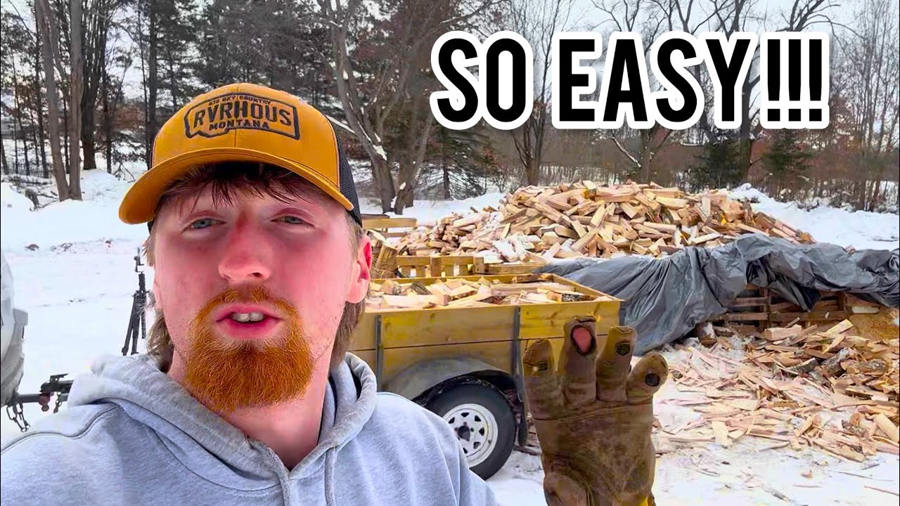 САМЫЙ ПРОСТОЙ СПОСОБ ДОСТАВКИ ДРЕВЕСИНЫ!!!