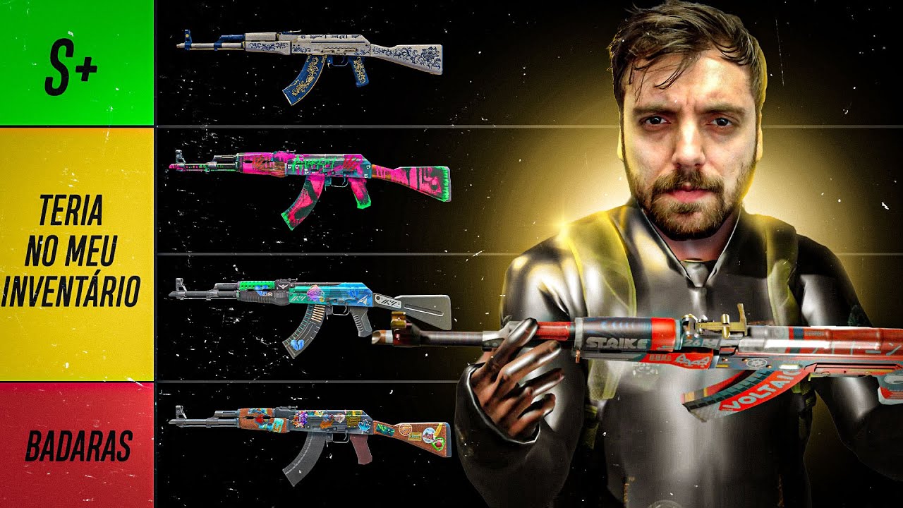 QUAL É A MELHOR SKIN DE AK47 (TIERLIST COMPLETA)