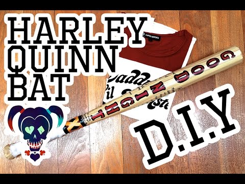 ITALIAN) Harley Quinn Baseball Bat DIY Tutorial SUICIDE SQUAD 