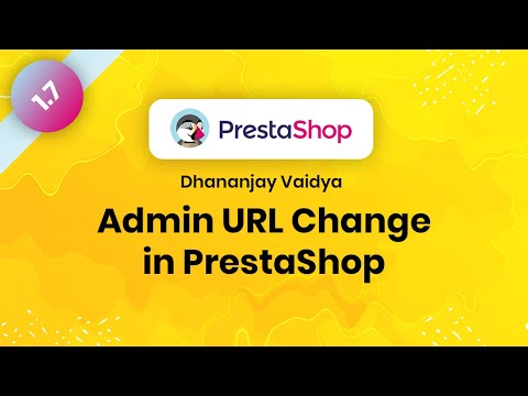 Admin URL change in PrestaShop 1 7 explained in Hindi