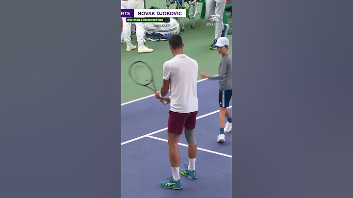 Novak Djokovic training with his son ahead of his quarter-final clash | #WimbledonOnStar