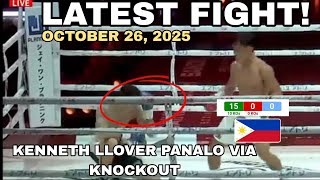 LATEST FIGHT! October 26, 2025 l Grabe Llover panalo via knockout sa round 4