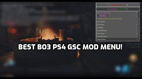 BEST BO3 PS4 MOD MENU! | PS4/9.00 & NO BANS