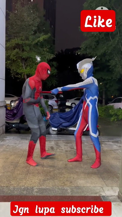 Spiderman di tusuk Ultraman #shorts