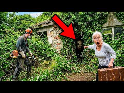 Hoarder Transformation Unhoarding a Moss Covered 1960s Terrace Found Voodoo Effigies!