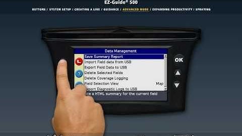 EZ-Guide 500 Demo Video - Part II