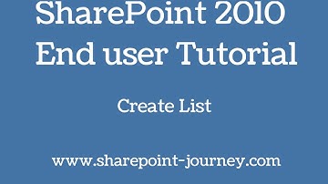 SharePoint 2010: Create create List | SharePoint-Journey.com
