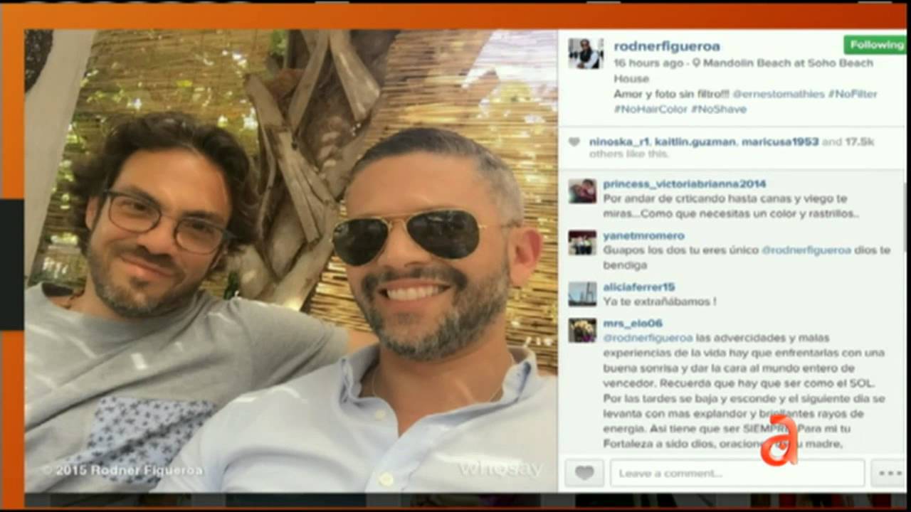 Rodner Figueroa y su novio se dieron su Rodner Figueroa y su novio se dieron su