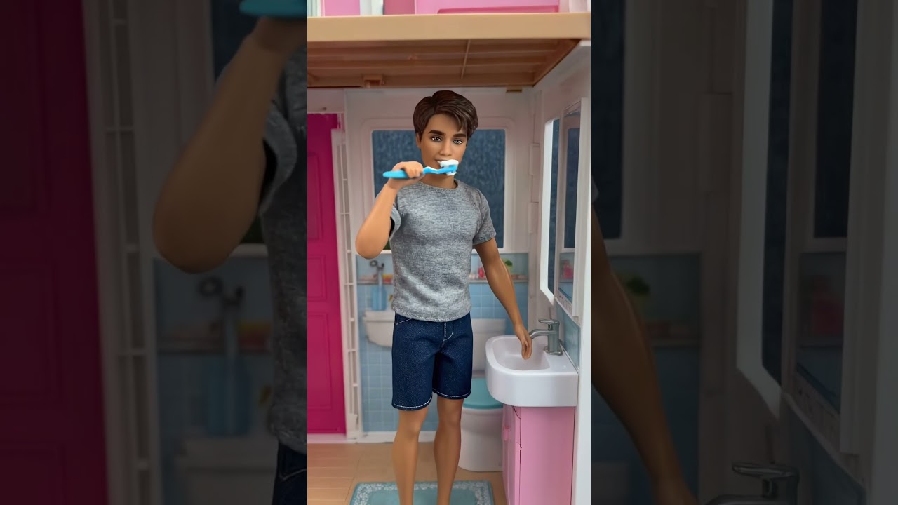 Satisfying With Unboxing Barbie & Ken Doll Bath Set Toys, ASMR Video 