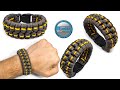 How to Make a Paracord Bracelet Stitched Chain Sinnet Paracord Tutorial DIY