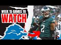 Week 15 GAMES TO WATCH As The Detroit Lions CHASE THE 1ST SEED IN THE NFC