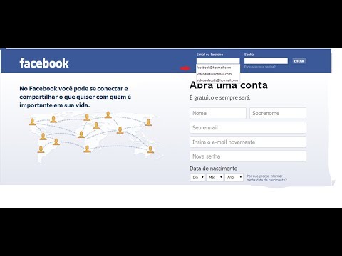 Como apagar e-mail salvo no login do facebook