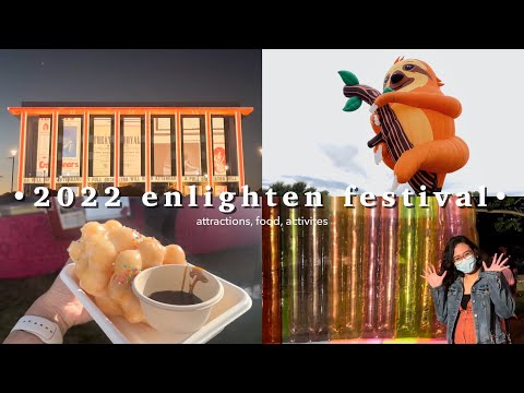 march vlog | enlighten festival 2022: attractions, food and activities