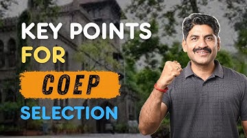 Key Points For COEP Selection | Sahyadri Tutorials | Mahesh Sir #hsc2026 #mhtcet2026 #coep