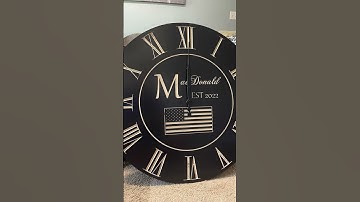 Carving a clock on the cnc