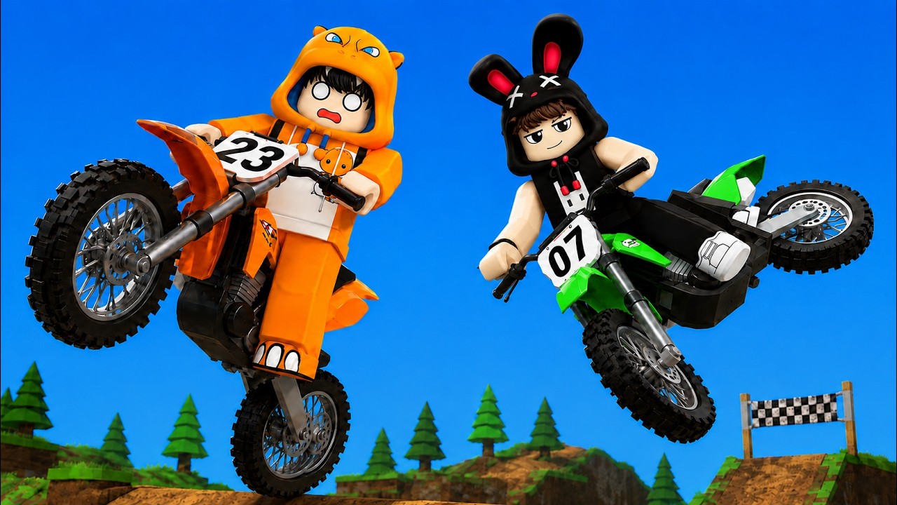 Ferix, Kezri Dan Ciko Belajar Freestyle Motor Cross Sampai Jago! ROBLOX