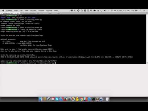 Odoo 9 log parsing and apdexing | Python line profiling - 3
