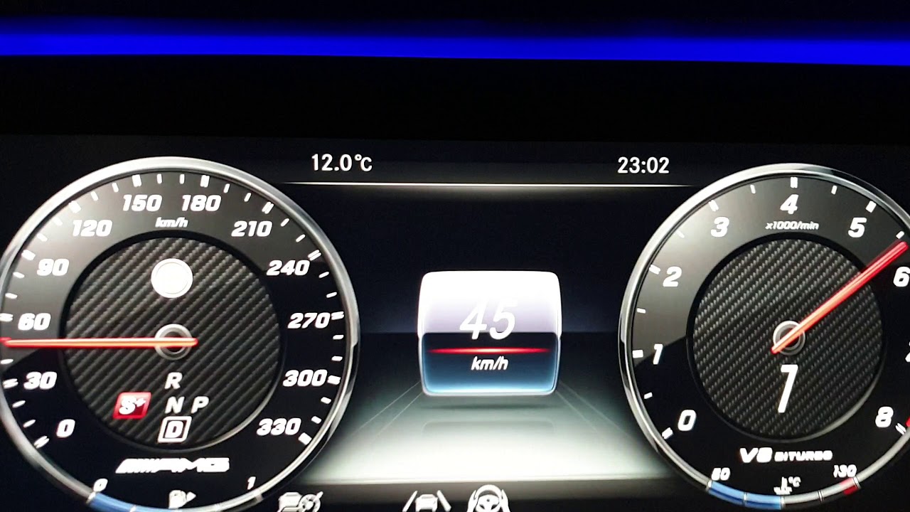 Mercedes AMG E63 4Matic+ 571 hp acceleration without Launch Control 0 - 130 km/h 0 - 80 mp/h