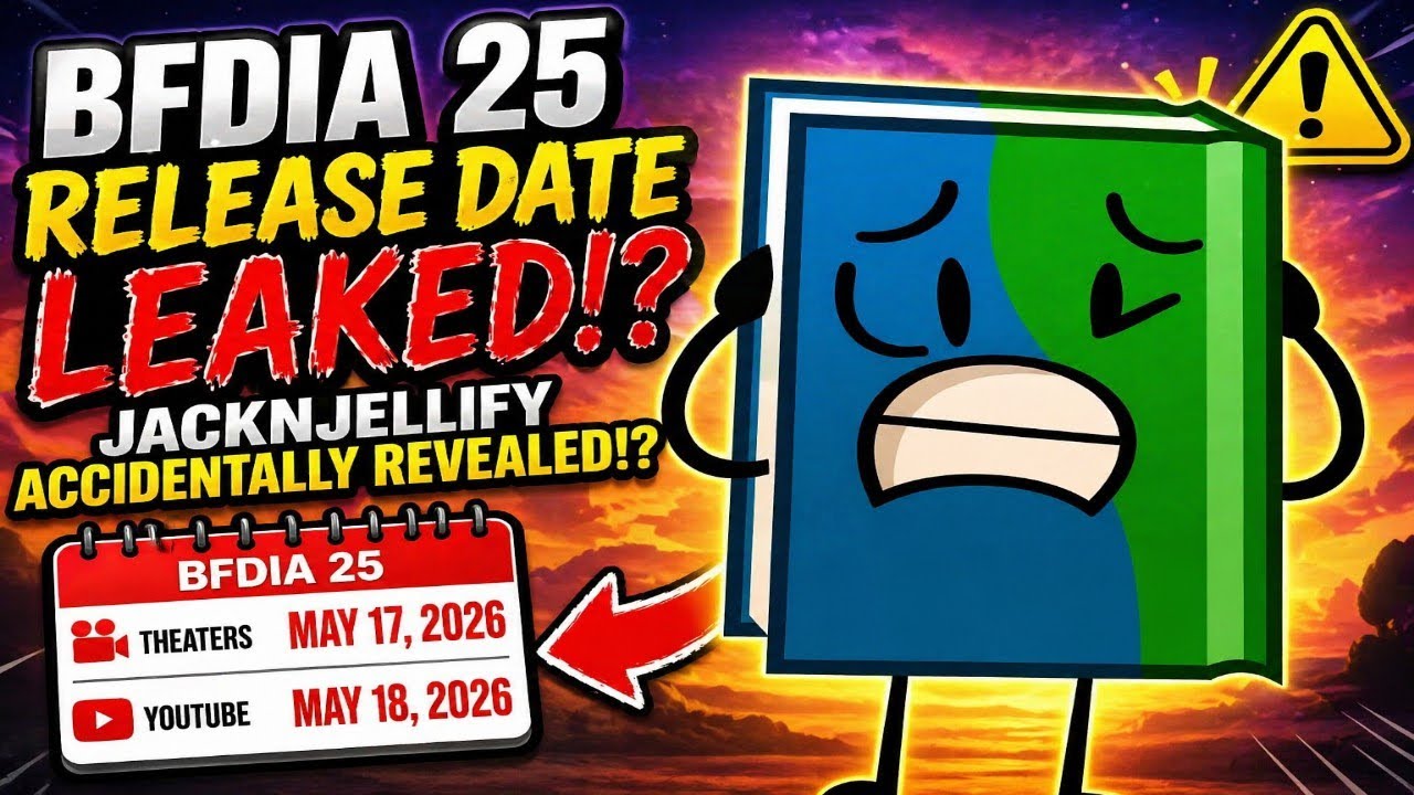 BFDIA 25 OFFICIAL RELEASE DATE ACCIDENTALLY REVEALED BY JACKNJELLIFY ...