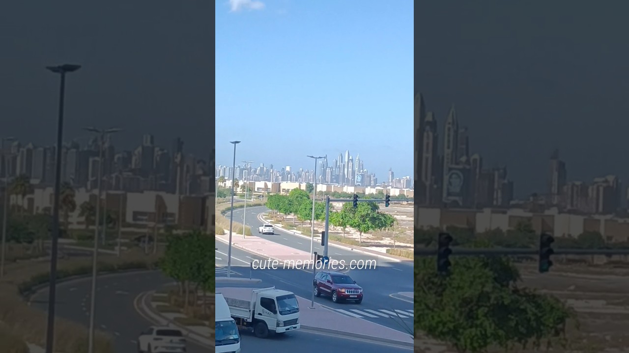 Triangle violin - Dubai View from our balcony | #dubaiviews #balconyviews #dubaitourism