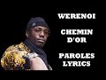 Werenoi  chemin dor paroleslyrics