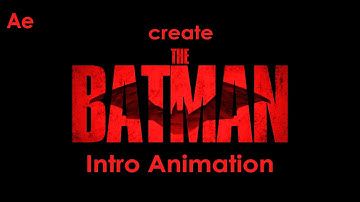 New Batman Intro Animation Tutorial || After Effects