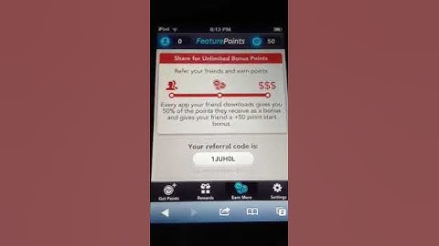 Feature Points Referral Code: 1JUH0L