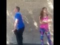 Miesha tate  and cop  miesha tate gets back at cop from weigh in  cop sneaks a peek at miesha tate