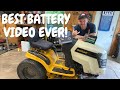 Lawn Mower Battery Replacement &amp; Voltage Drawdown Test + LAME JOKES!!