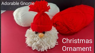 DIY Cute and Easy Yarn Gnome |Christmas Ornament  | DIY Adorable Gnome