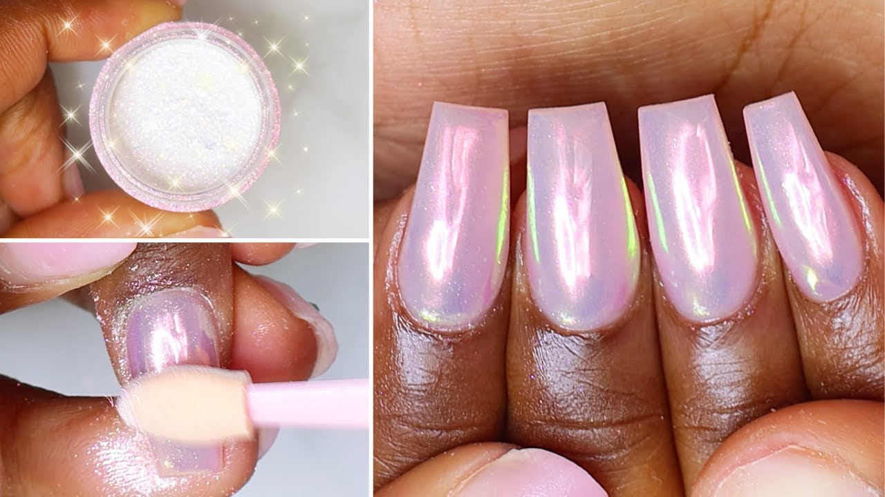 HOW TO: Unicorn/Mermaid Chrome Nails For Beginners 