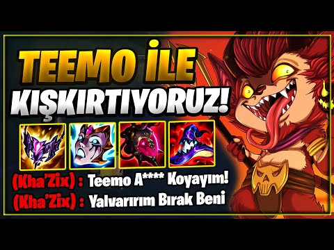 😈TR Birincisinden KANSER TEEMO (Mid) ile KIŞKIRTMA! Bu Sezon EN Eğlendiğim Oyun!