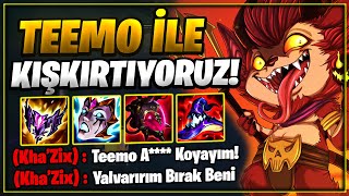 TR Birincisinden KANSER TEEMO (Mid) ile KIŞKIRTMA! Bu Sezon EN Eğlendiğim Oyun!