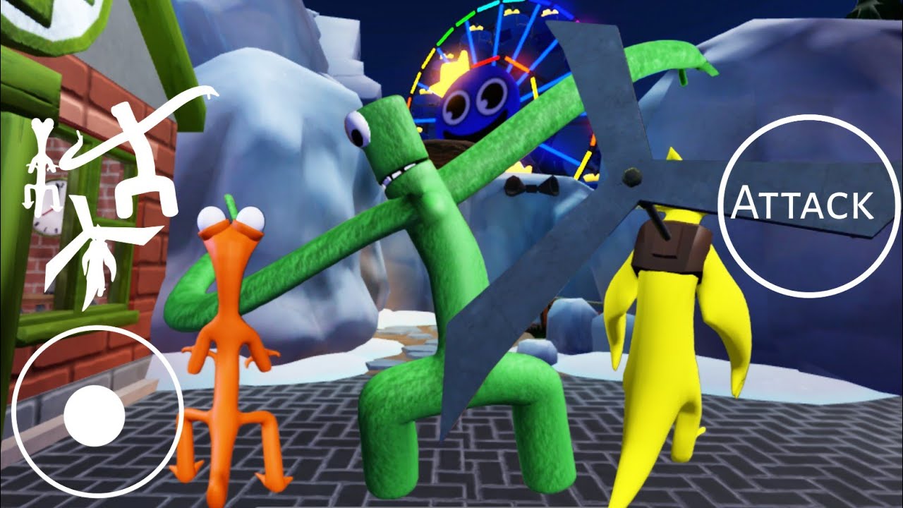 Playing Original Orange Green & Yellow In Rainbow Friends 2 Full