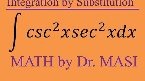 What is the integral of csc^2x.sec^2x, How to integrate, indefinite integral