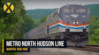 Amtrak and Metro North at Manitou, New York