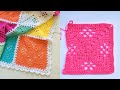 EASY Crochet Blanket Granny Square Blanket pattern Simple Blanket pattern