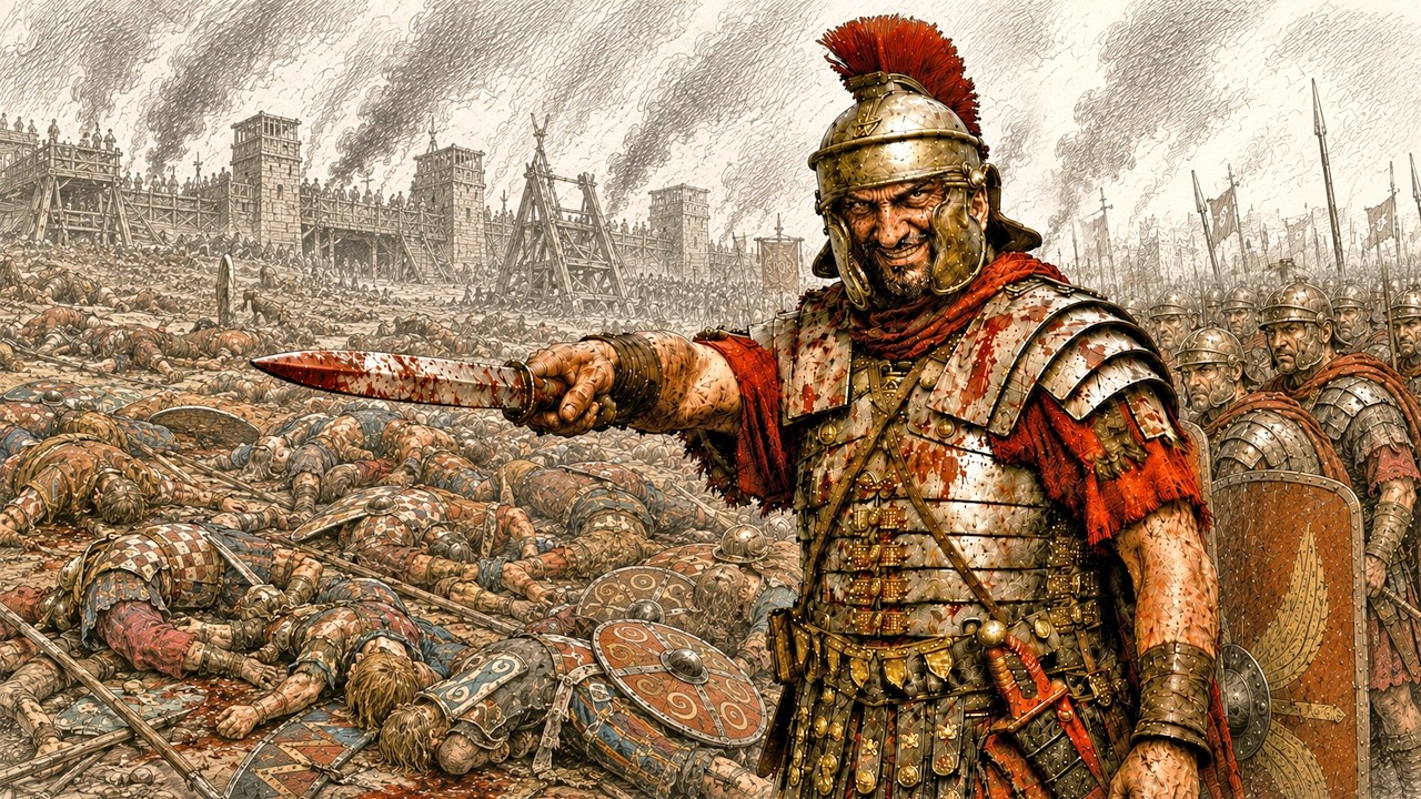 In the autumn of 52 BC, a Gallic leader faces a fortress he cannot afford to hold. Inside Alesia, 80,000 warriors and civilians are running out of food. Outside, a massive relief army is marching...